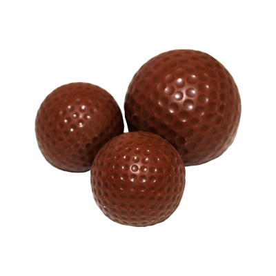 Golfbälle klein aus Schokolade