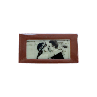 Minitafel 8x4cm Tischkarte aus Schokolade mit eigenem Foto