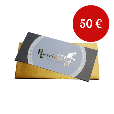 Gutschein für Naschkatze 50 Euro