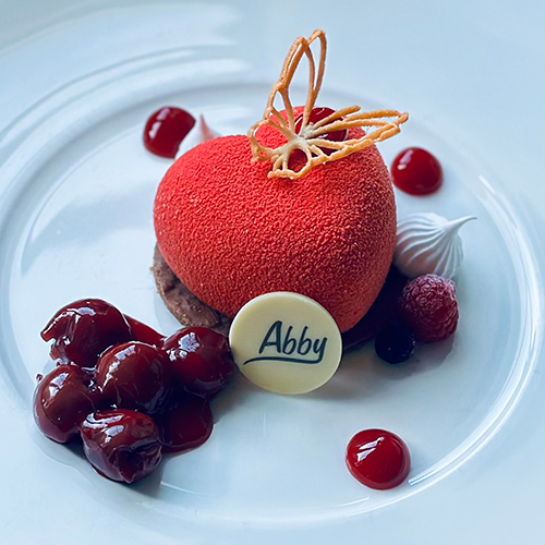 Bedruckte Schokoladenaufleger rund für Desserts