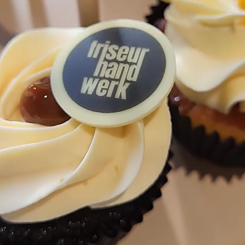 Bedruckte Schokoladenaufleger rund für Cupcakes oder Muffins